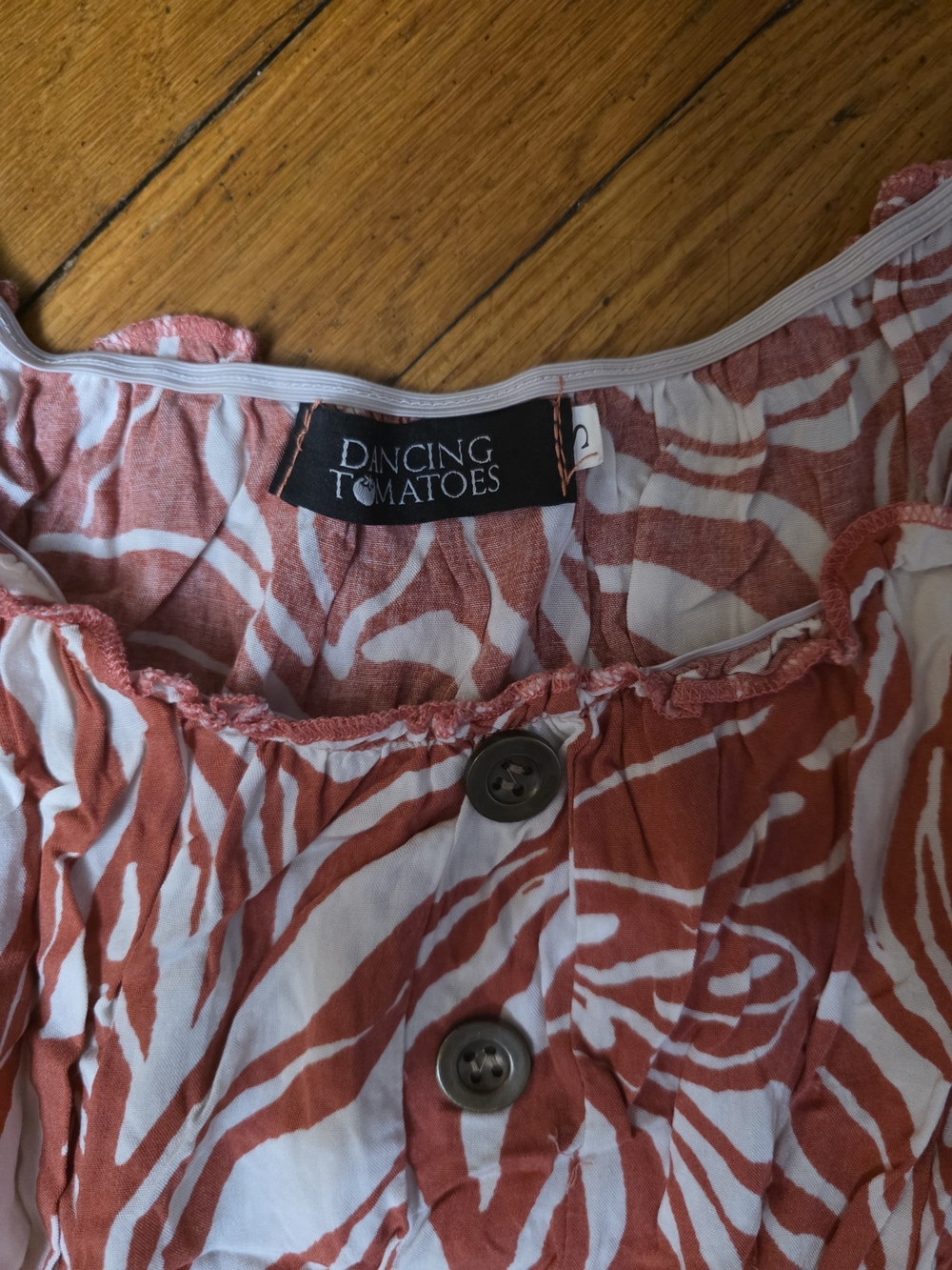 Floral Button-Front Midi Dress in Dusty Rose - Picture 3 of 3